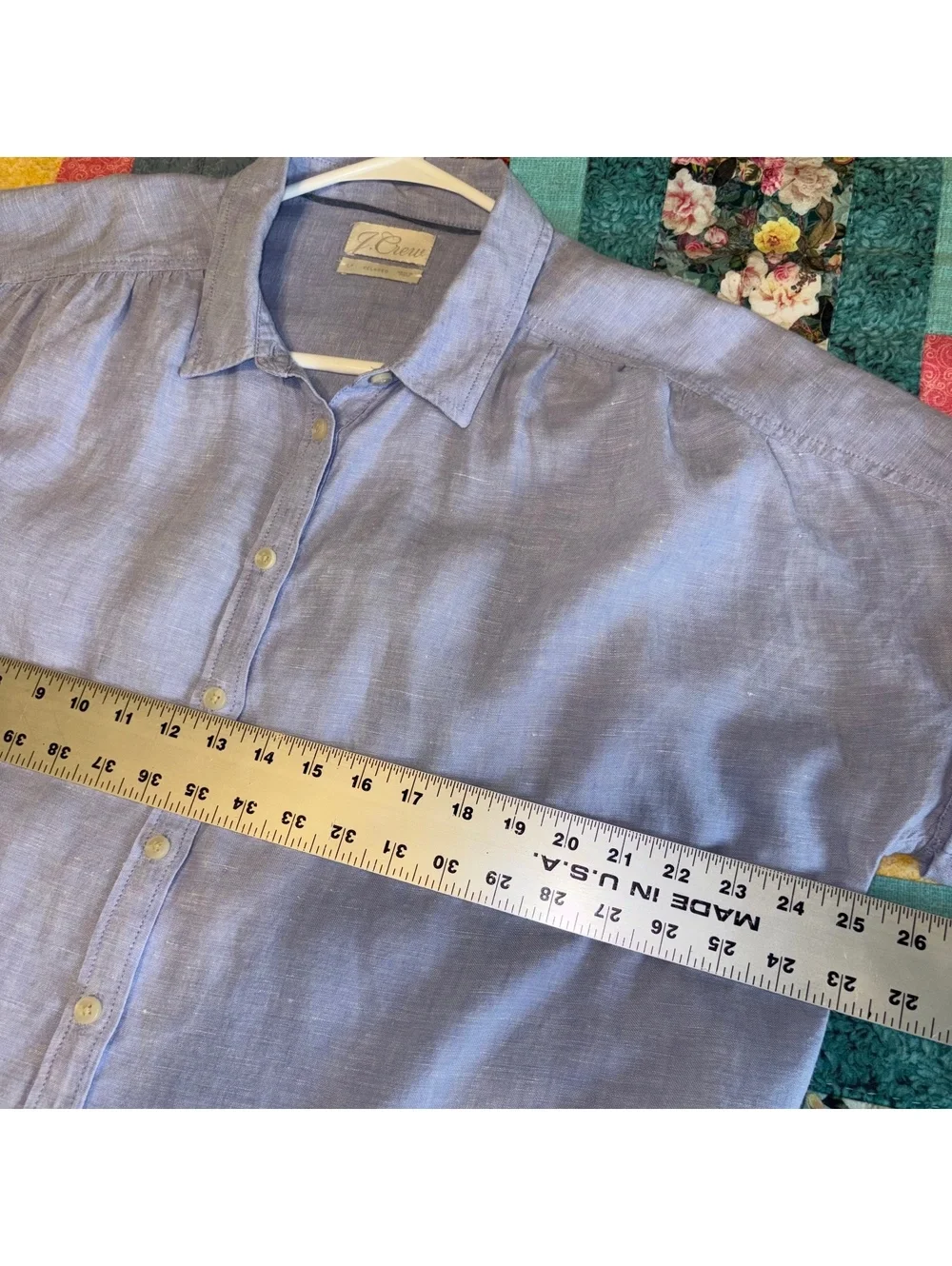 J.Crew $118 Relaxed 100% Linen Men LT Baird McNutt Irish Linen Short Sleeve Polo